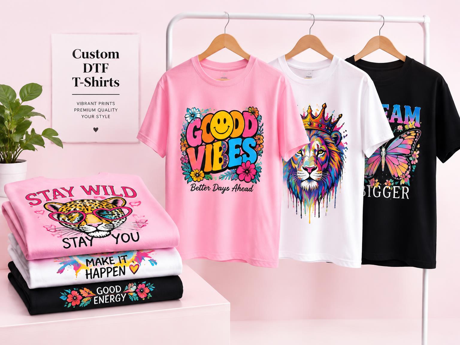 Camisetas personalizadas con estampados DTF de ColorSprint